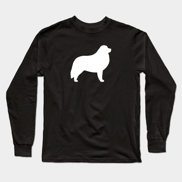 Great Pyrenees Silhouette Long Sleeve T-Shirt by Coffee Squirrel